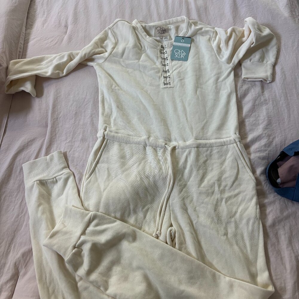NWT Chaser hook and Eye Henley Jumpsuit Small